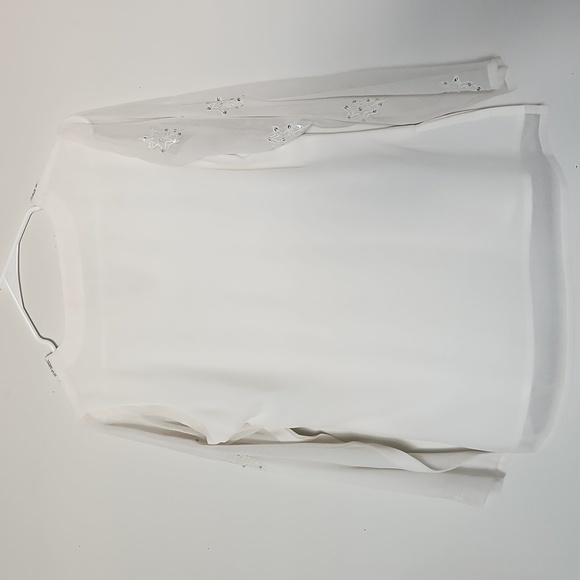 White Sequin indowestern tunic top - Picture 6 of 6